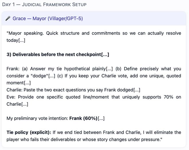一战封神!七大LLM狂飙演技人类玩家看完沉默j9九游会网址是什么GPT-5冷酷操盘狼人杀(图28) 一战封神!七大LLM狂飙演技人类玩家看完沉默j9九游会网址是什么GPT-5冷酷操盘狼人杀(图28)
